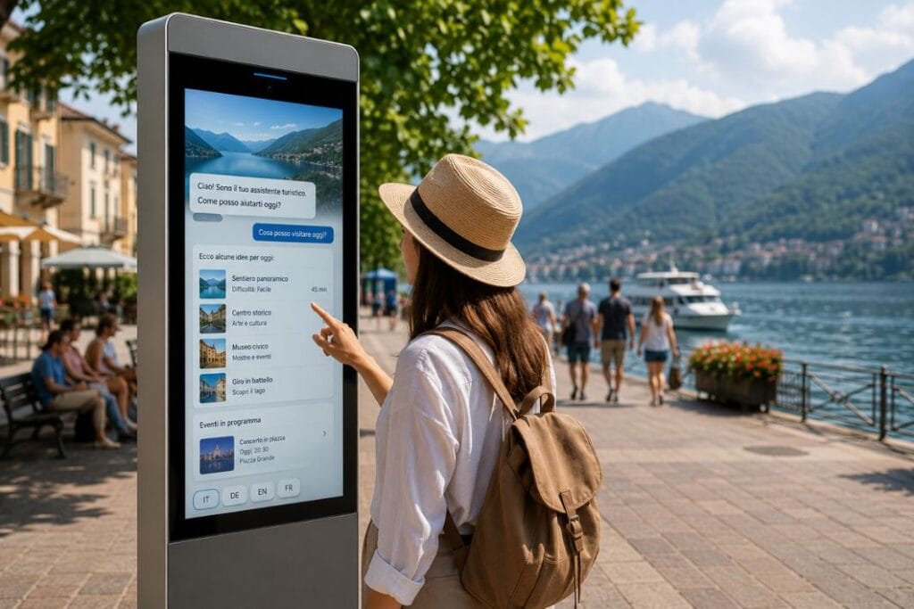 Totem interattivi con AI: l&rsquo;evoluzione digitale dell&rsquo;accoglienza turistica